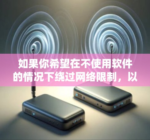 如果你希望在不使用软件的情况下绕过网络限制,以下是一些方法,帮助你访问被屏蔽的网站或内容