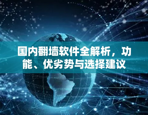 国内翻墙软件全解析，功能、优劣势与选择建议
