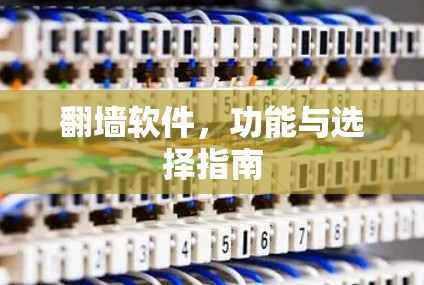 翻墙软件,功能与选择指南