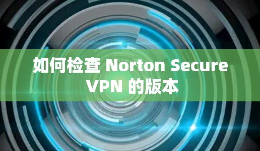 如何检查 Norton Secure VPN 的版本 如何检查 Norton Secure VPN 的版本
