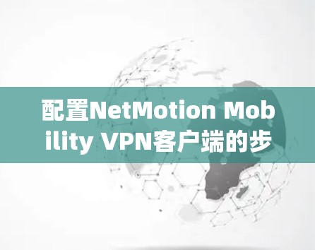 配置NetMotion Mobility VPN客户端的步骤如下