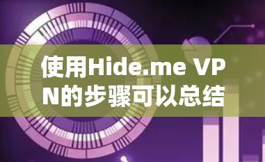 使用Hide.me VPN的步骤可以总结如下