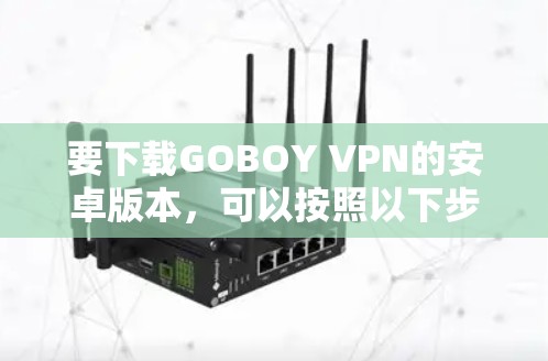 要下载GOBOY VPN的安卓版本，可以按照以下步骤操作