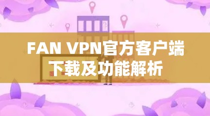 FAN VPN官方客户端下载及功能解析