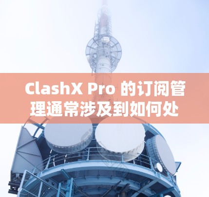 ClashX Pro 的订阅管理通常涉及到如何处理订阅相关的操作，比如续订、取消、账单查询等。以下是一些可能的操作步骤和注意事项